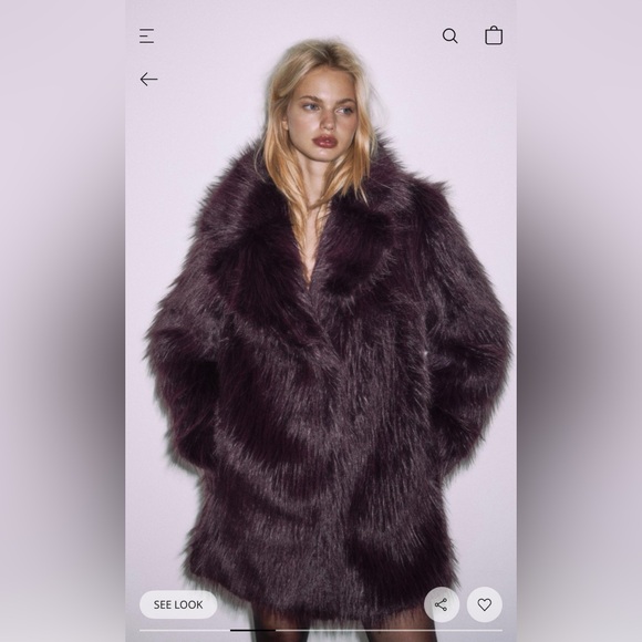 stradivarius Jackets & Blazers - Stradivarius Plush Teddy Jacket in Rich Purple